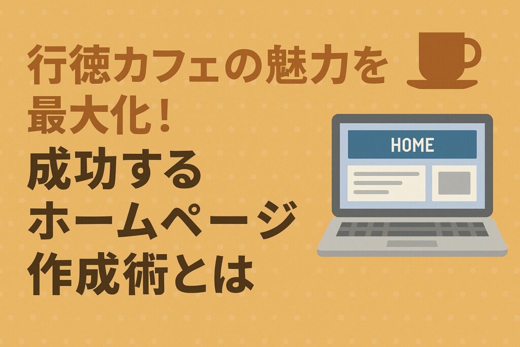 行徳カフェの魅力を最大化！成功するホームページ作成術とは