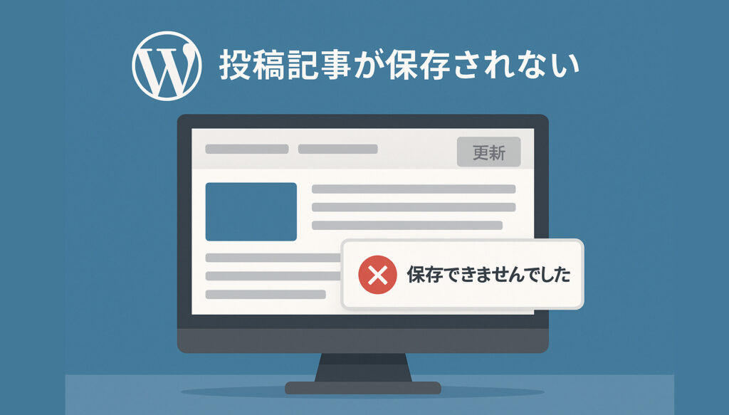 投稿記事が保存されない理由