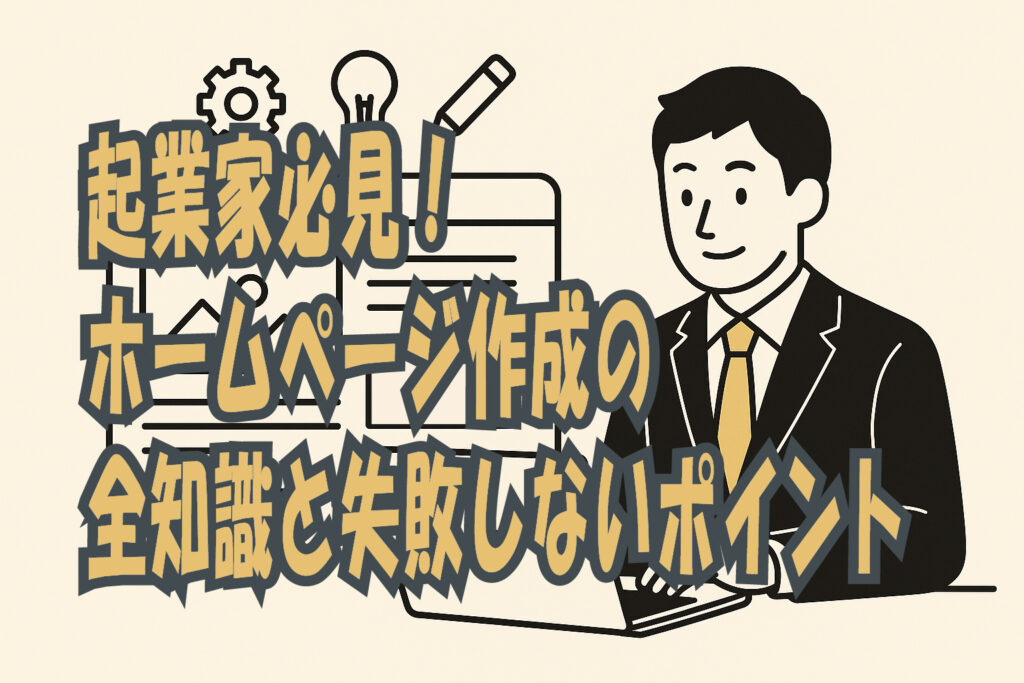 起業家必見！ホームページ作成の全知識と失敗しないポイント