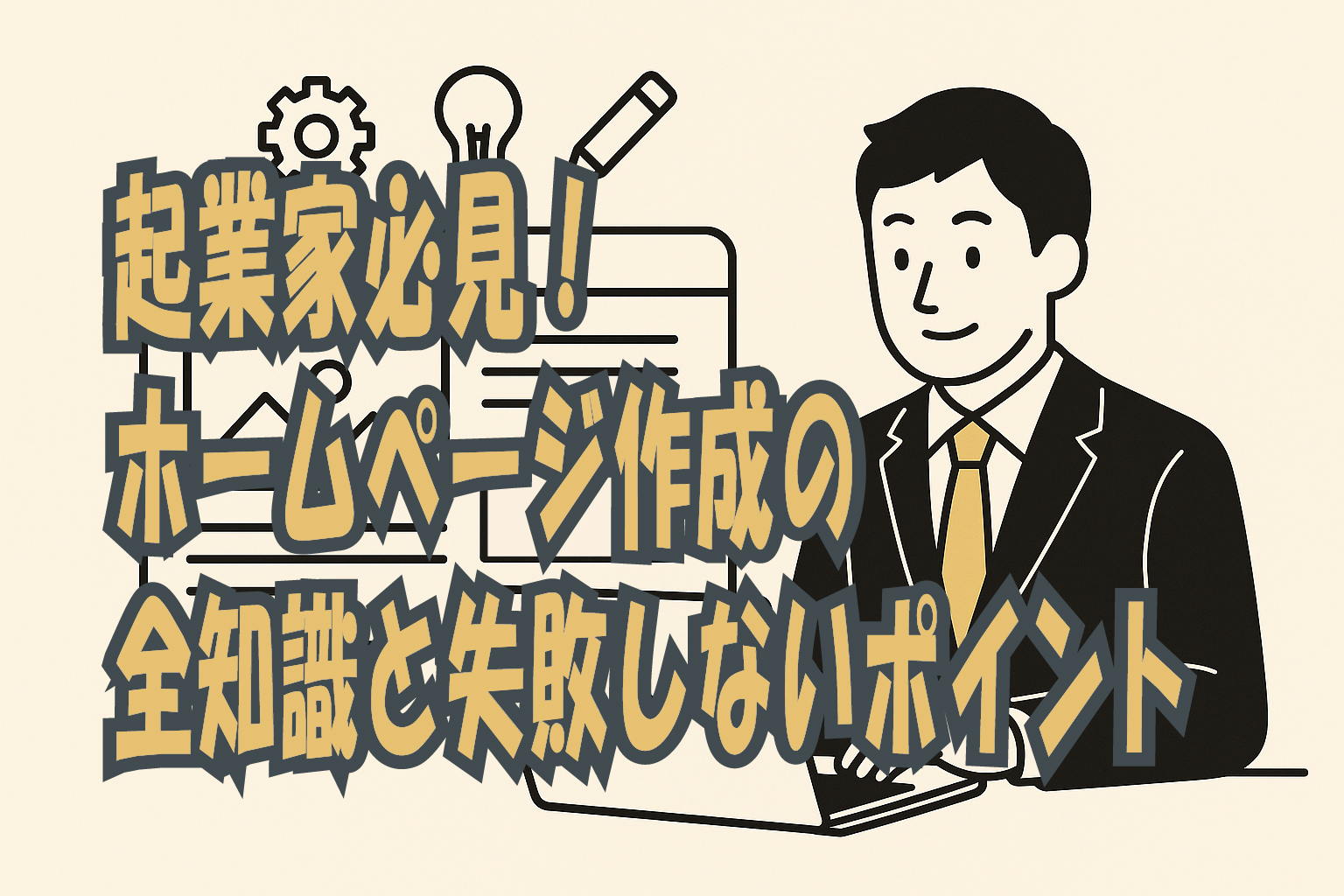 起業家必見！ホームページ作成の全知識と失敗しないポイント