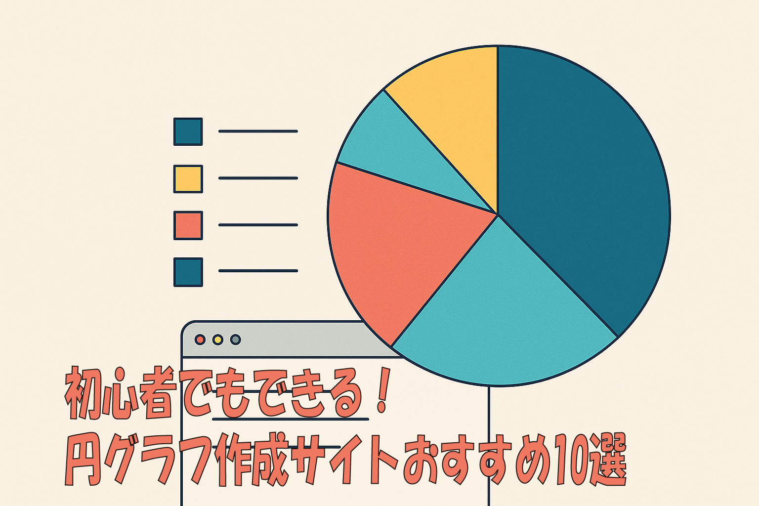 初心者でもできる！円グラフ作成サイトおすすめ10選