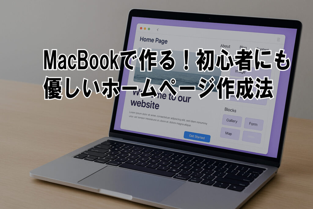MacBookで作る！初心者にも優しいホームページ作成法