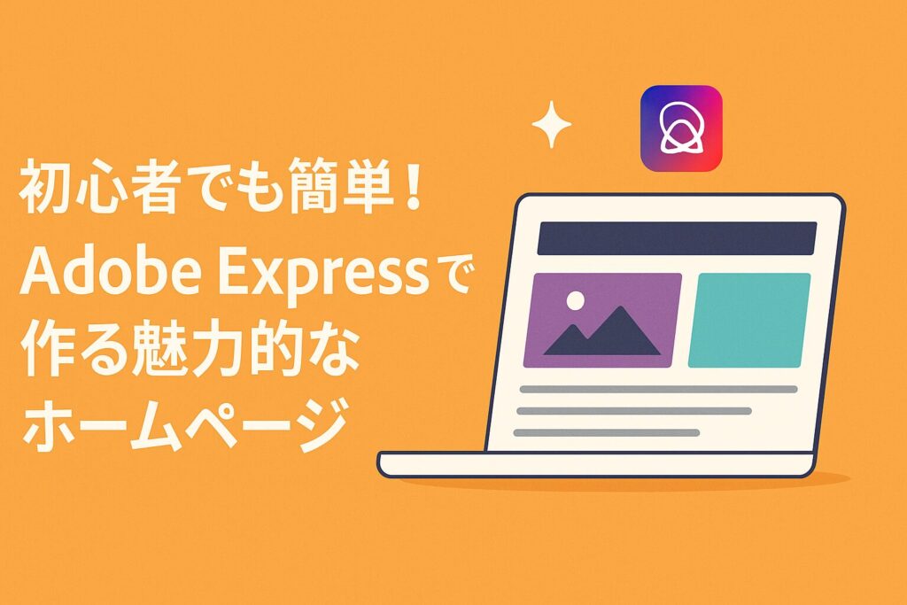 初心者でも簡単！Adobe Expressで作る魅力的なホームページ