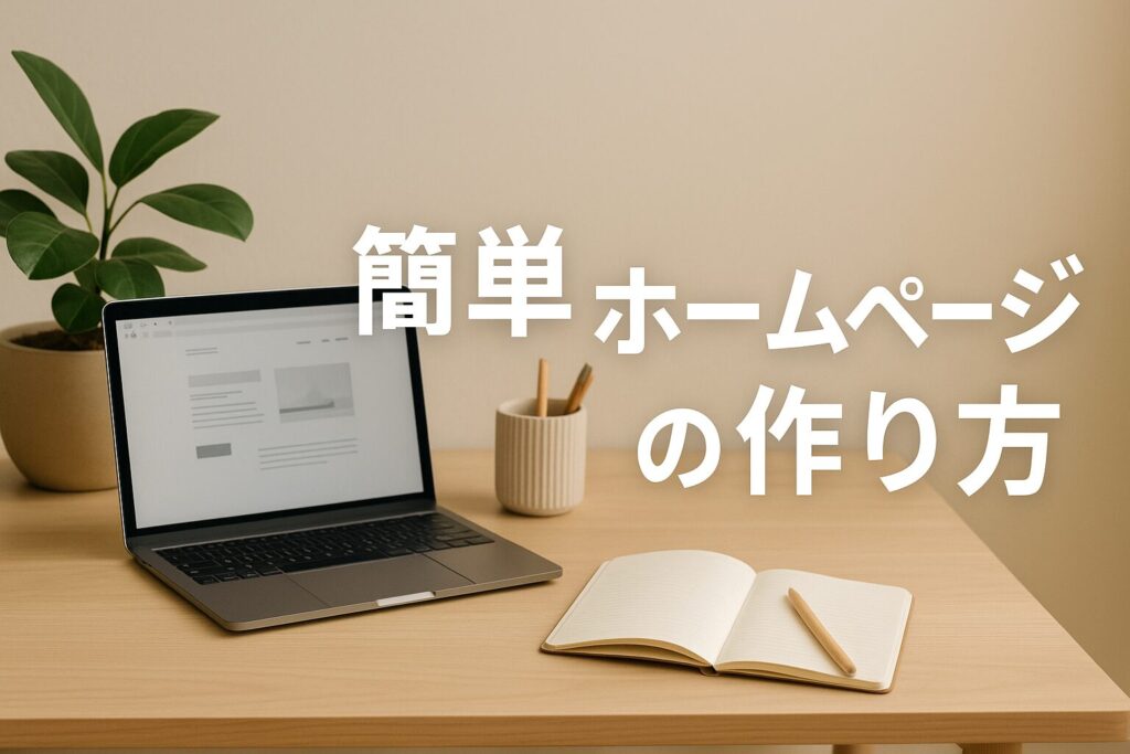 簡単 ホームページ の 作り方