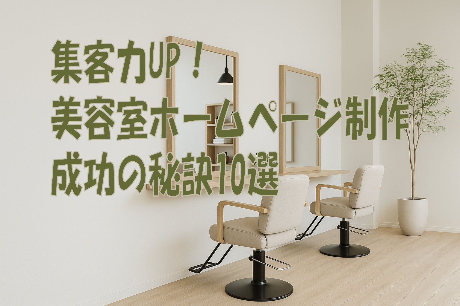 集客力UP！美容室ホームページ制作成功の秘訣10選
