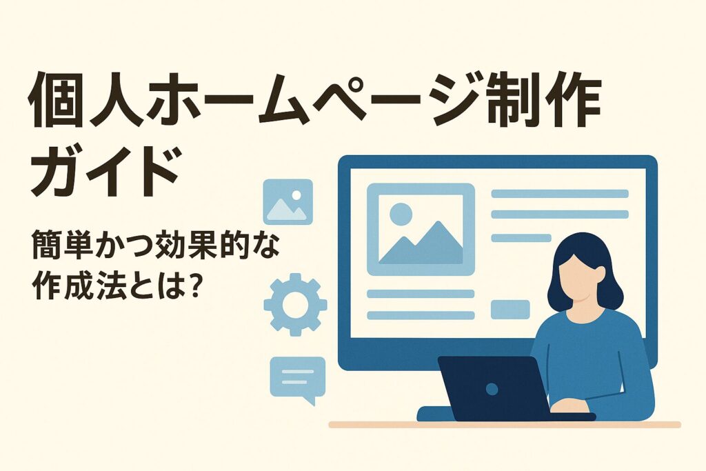 個人ホームページ制作ガイド：簡単かつ効果的な作成法とは？