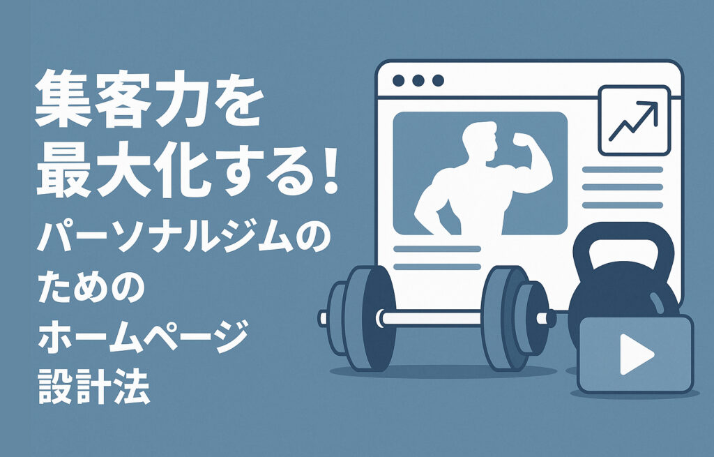 集客力を最大化する！パーソナルジムのためのホームページ設計法