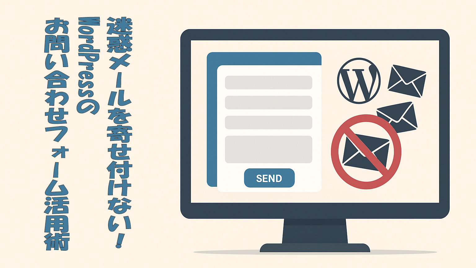 迷惑メールを寄せ付けない！WordPressのお問い合わせフォーム活用術